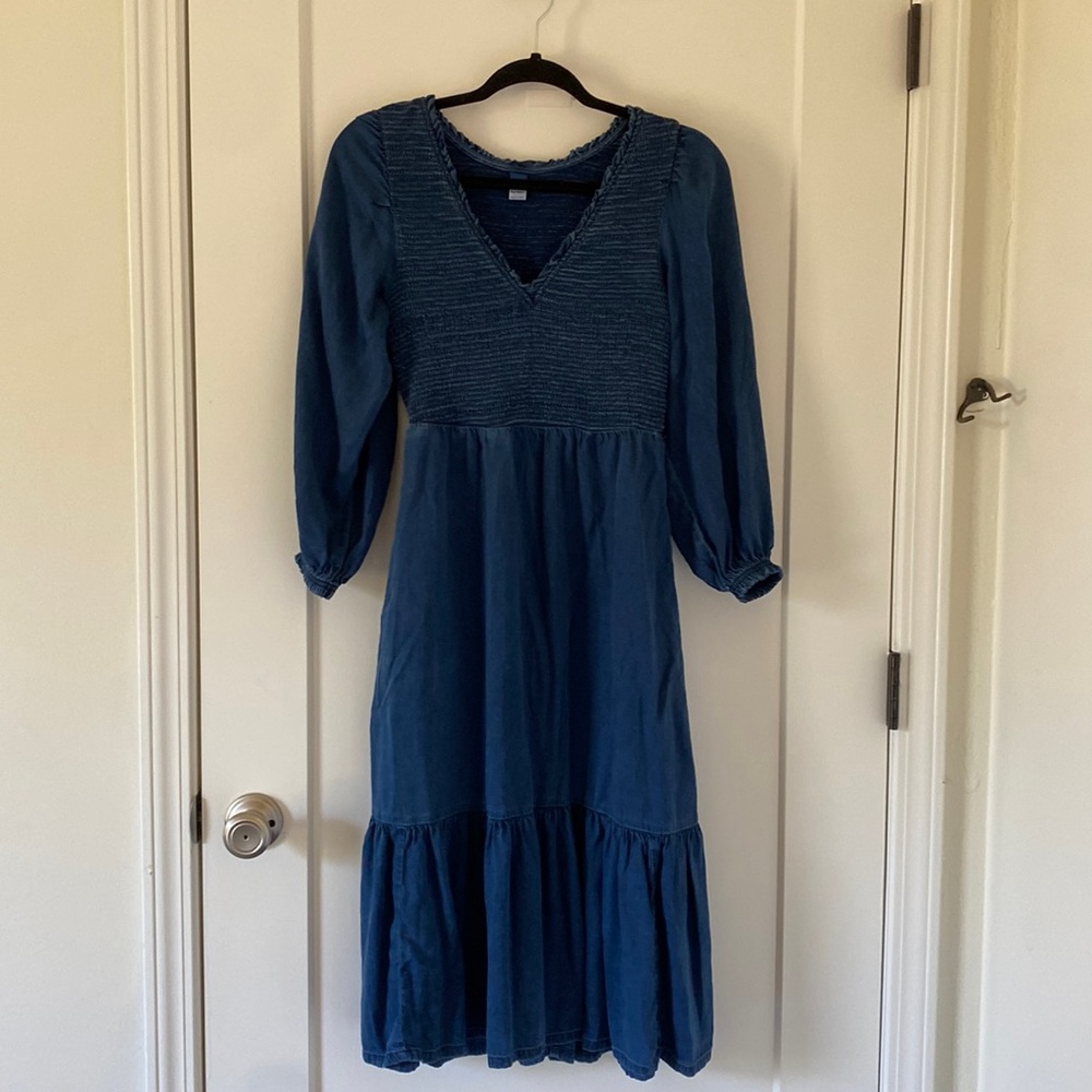 Balloon sleeve prairie dress